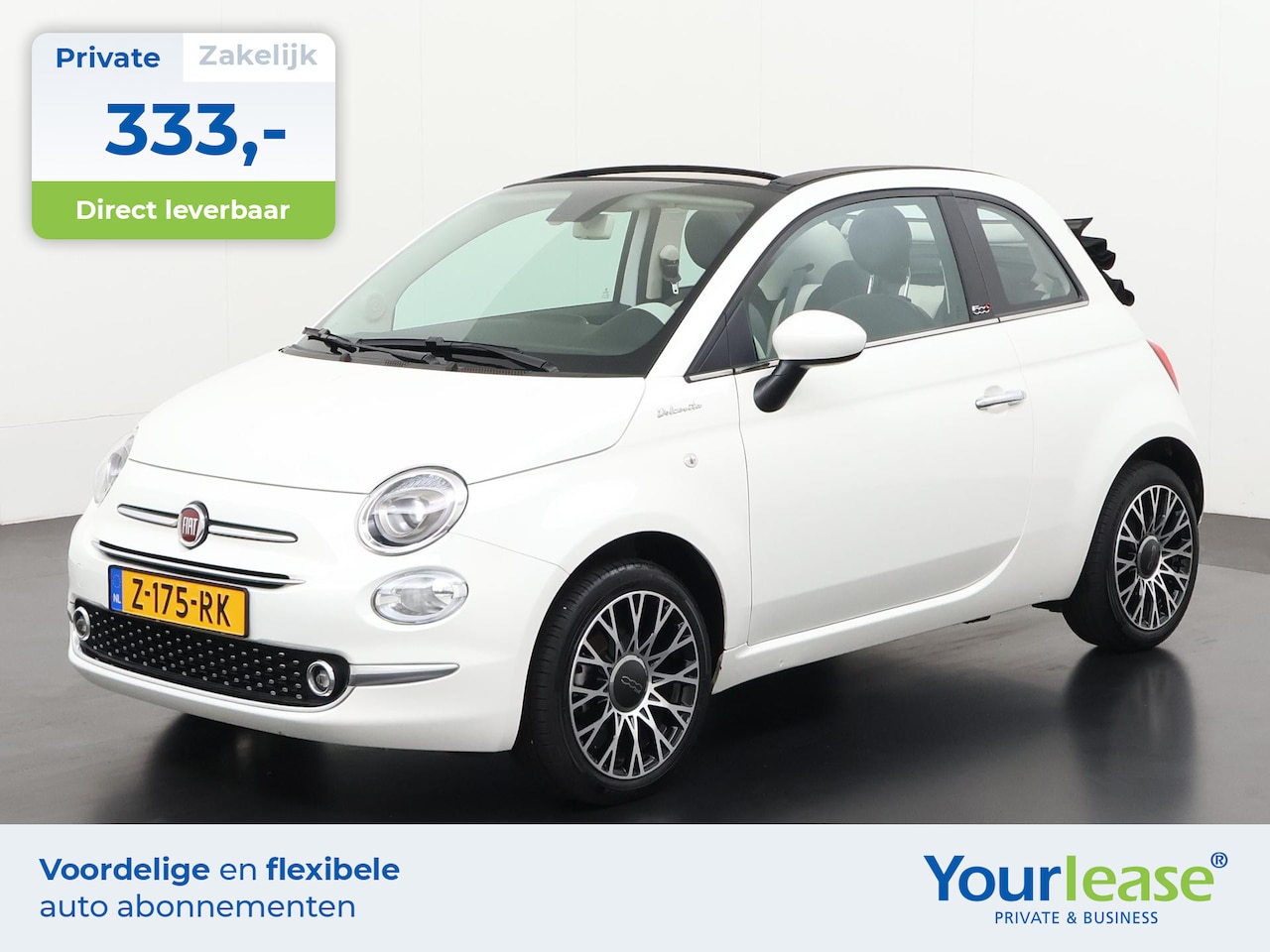 Fiat 500 C - 1.0 Hybrid Dolcevita | All-in 333,- Private Lease | Direct uit voorraad - AutoWereld.nl