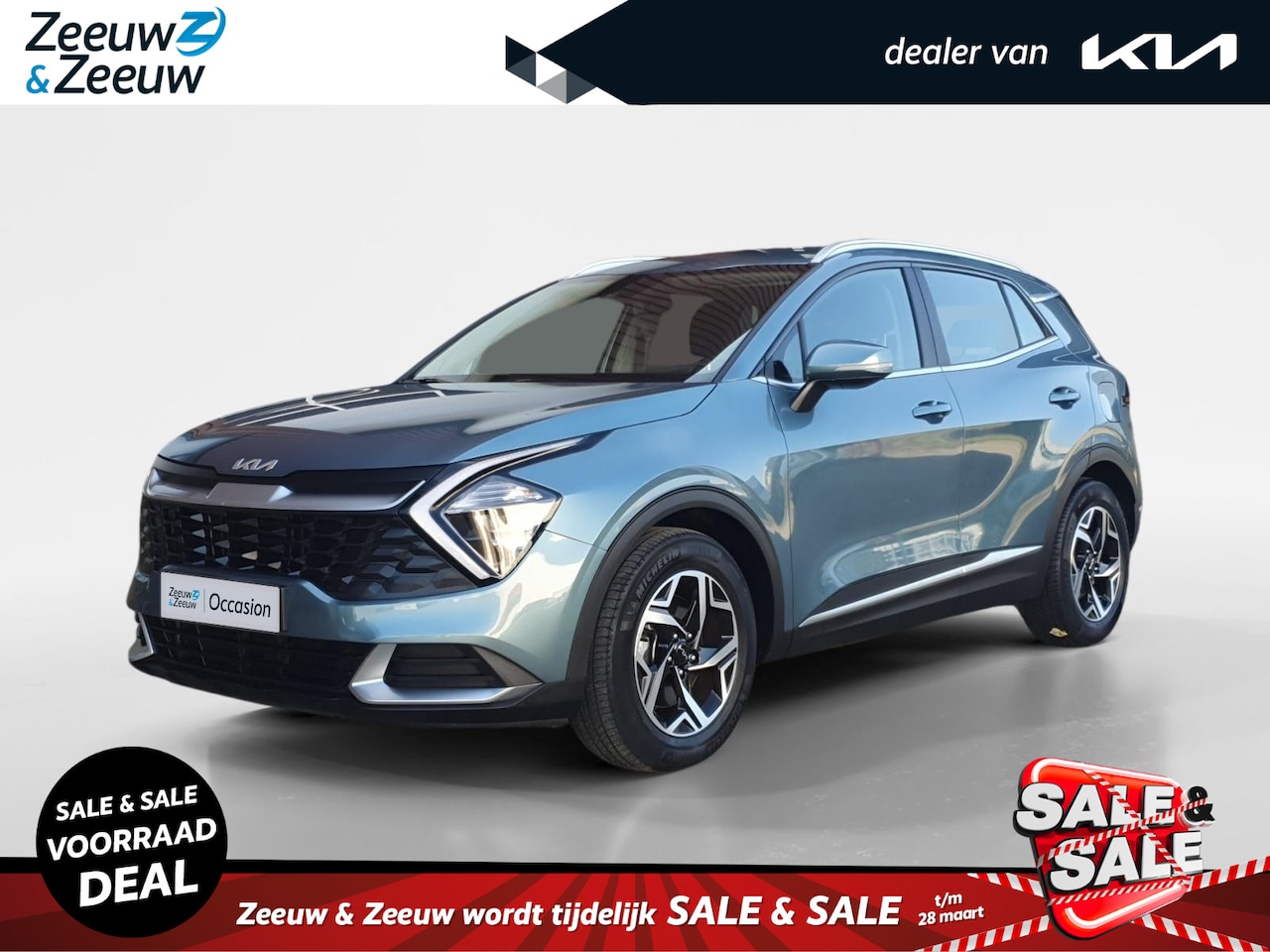 Kia Sportage - 1.6T MHEV DynamicLine Edition | Stoel en Stuurverwarming | Navigatie | Camera | Apple Carp - AutoWereld.nl