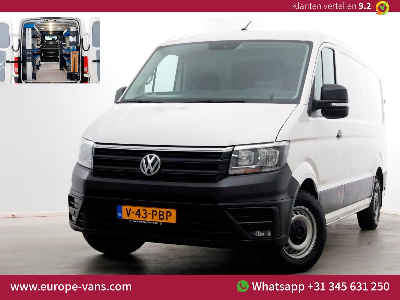 Volkswagen Crafter - 35 2.0 TDI 140pk DSG-Automaat L3H2 (L2H1) Comfortline Navi/Camera/Inrichting 08-2020 - AutoWereld.nl