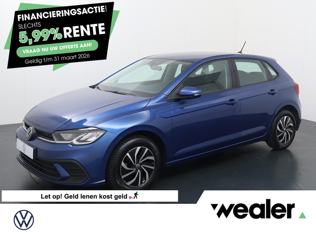 Volkswagen Polo - 1.0 TSI Life | 95 PK | Parkeersensoren | Adaptive Cruisecontrol | App-Connect | - AutoWereld.nl