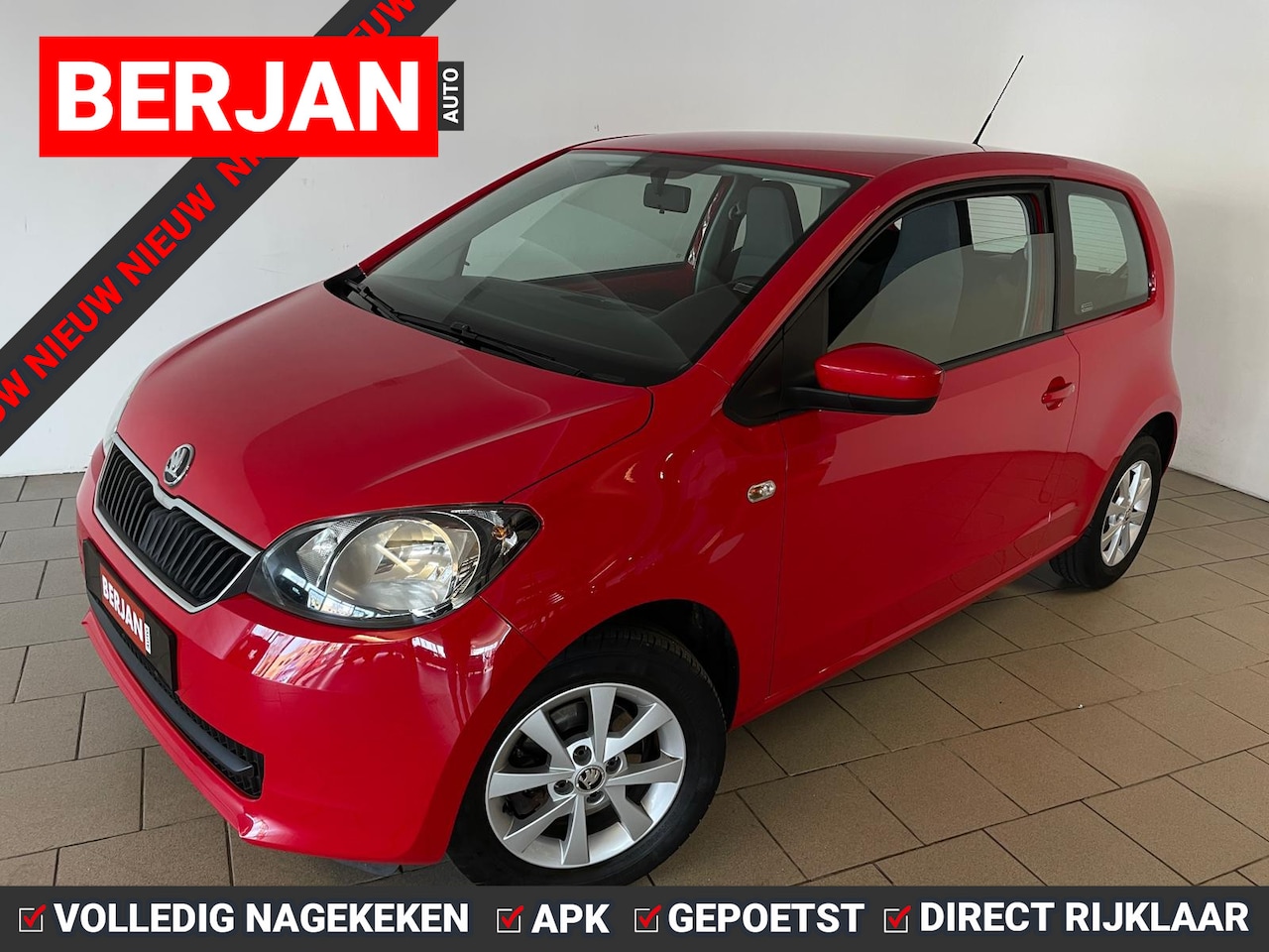 Skoda Citigo - 1.0 Easy AIRCO ELEK RAMEN NAVI VOORB VELGEN 3DRS NWE APK INRUIL MOG LEUKE AUTO - AutoWereld.nl