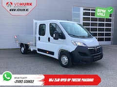 Opel Movano - 2.2 140 pk DC Dubbel Cabine Open Laadbak/ 7 Pers./ 2.5t Trekverm./ Cruise/ Airco/ 288x215x