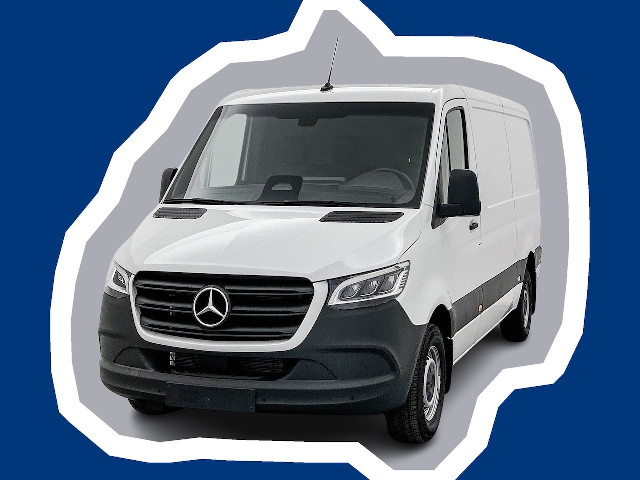 Mercedes-Benz Sprinter - 319 1.9 CDI L2 Pro 3500kg Trekhaak Navigatie Parkeerpakket Carplay Betimmering BPM vrij St - AutoWereld.nl