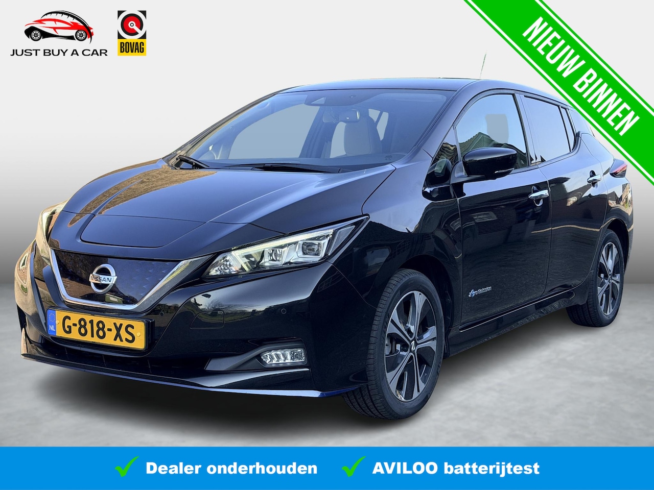 Nissan LEAF - e+ Tekna 62 kWh SOH 89,2 / 4X Stoelverwarming / Adaptive Cruise / Camera Carplay / Leder-A - AutoWereld.nl