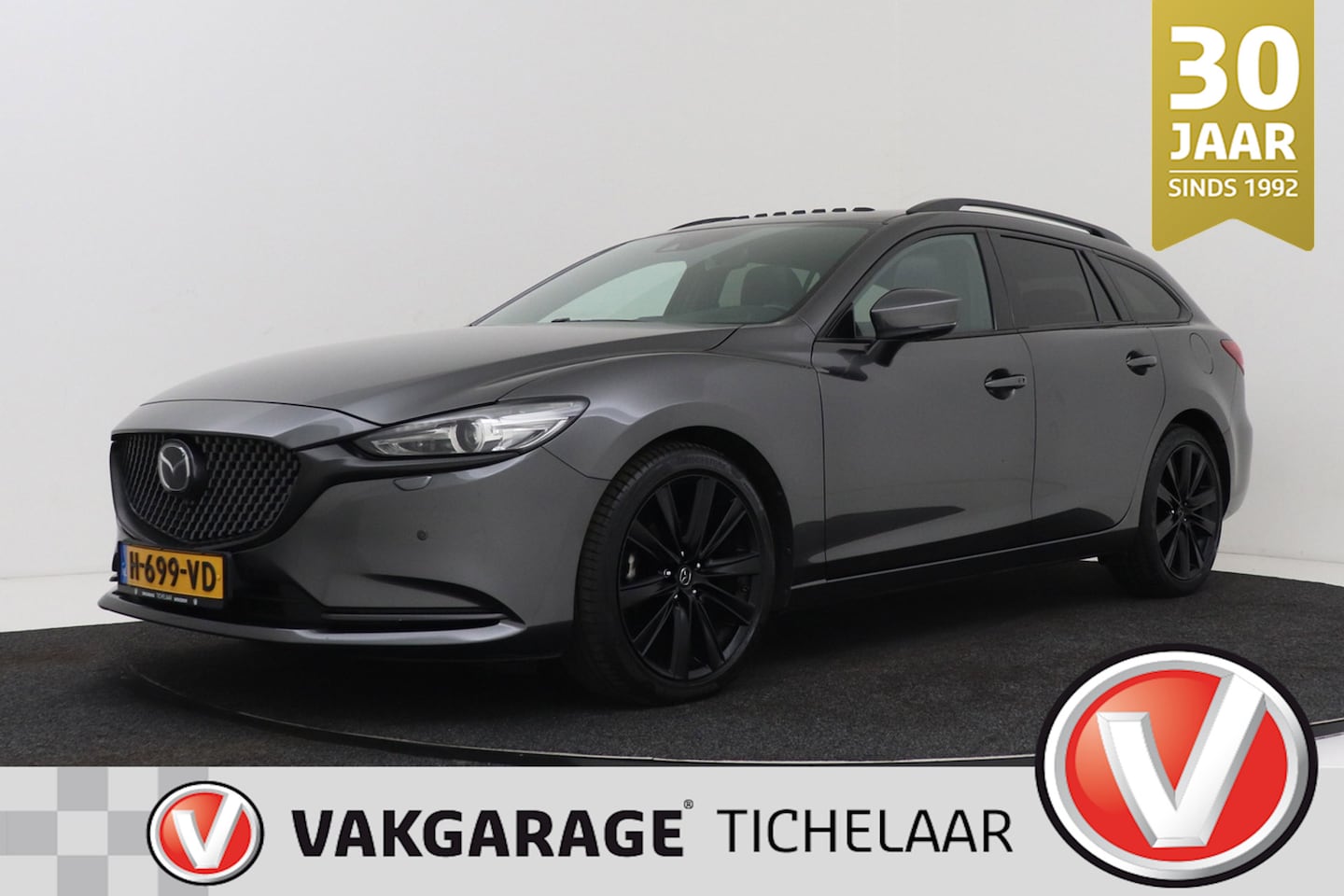 Mazda 6 Sportbreak - 2.0 SkyActiv-G 165 Signature | Schuif-/Kanteldak | Black Pack | Org NL | Adap. Cruise | He - AutoWereld.nl