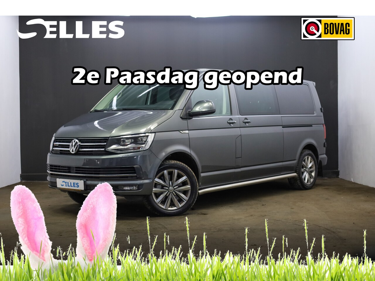 Volkswagen Transporter - 2.0 TDI L2H1 DC Highline | Lederen bekleding | Airco | Automaat | Cruise Control | Verwarm - AutoWereld.nl