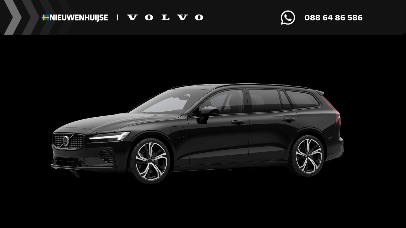 Volvo V60 - 2.0 T6 Plug-in hybrid AWD Ultra Dark | Schuif-/kanteldak | Head Up Display | Donker Glas | - AutoWereld.nl