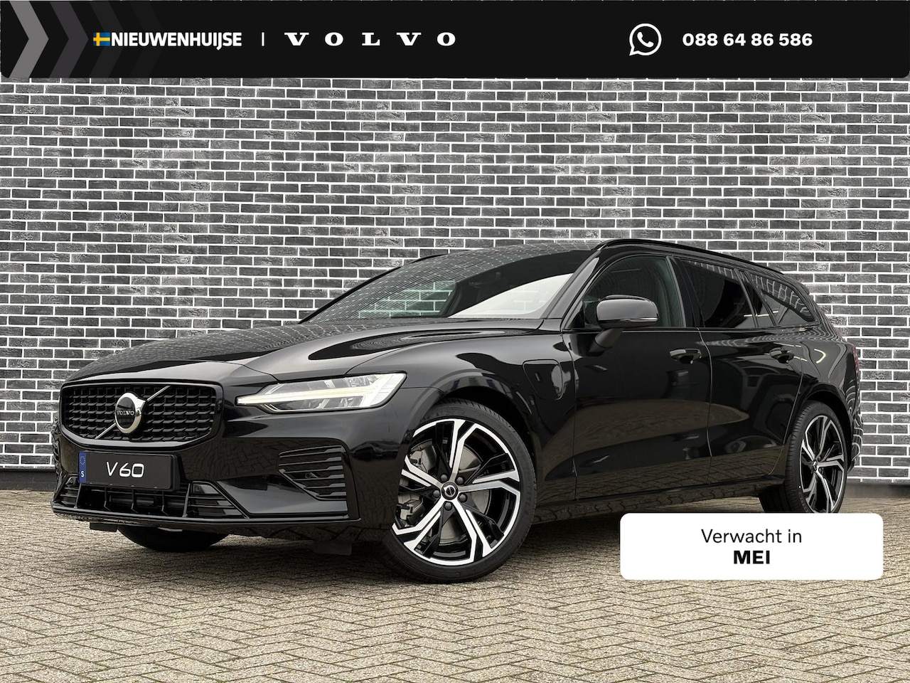 Volvo V60 - T6 Plug-in hybrid AWD Ultra Dark | Sportstoelen | Schuif-/Kanteldak | Full-LED | Adaptieve - AutoWereld.nl