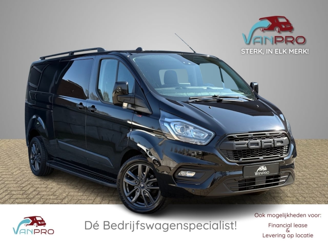 Ford Transit Custom - 2.0 TDCI 130pk Automaat Dubbel Cabine Black Edition / Camera / Trekhaak / Navi / Airco / C - AutoWereld.nl