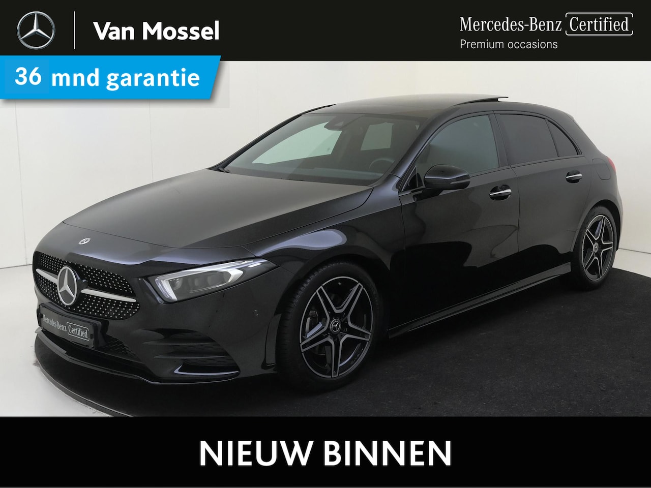 Mercedes-Benz A-klasse - 180 Premium Plus AMG Line/ Night pakket/ Panorama schuifkanteldak/ memory seats - AutoWereld.nl