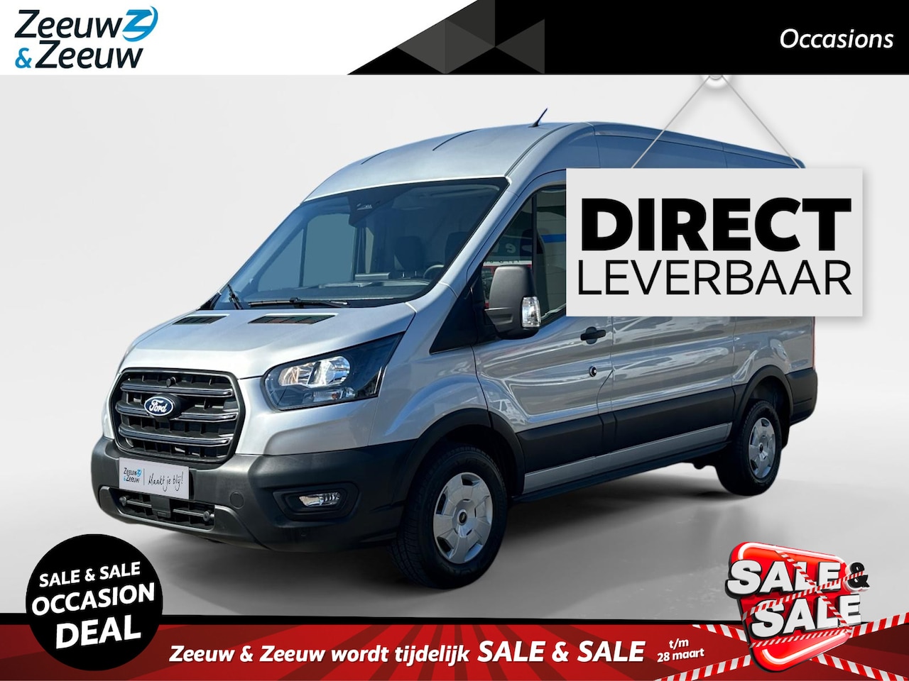 Ford Transit - 350 2.0 TDCI L2H2 Trend | Uit Voorraad Leverbaar | Automaat | Trekhaak | Apple carplay & A - AutoWereld.nl