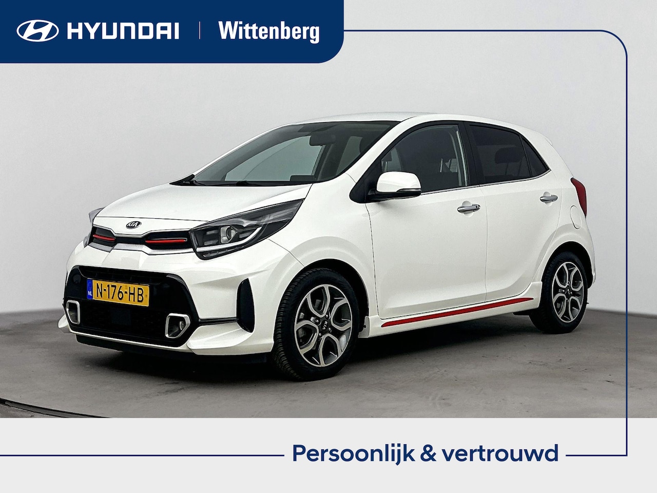 Kia Picanto - 1.0 DPi GT-Line | Lage km-stand! | Leer | Lm-wielen | Navigatie | Camera | Parkeersensoren - AutoWereld.nl