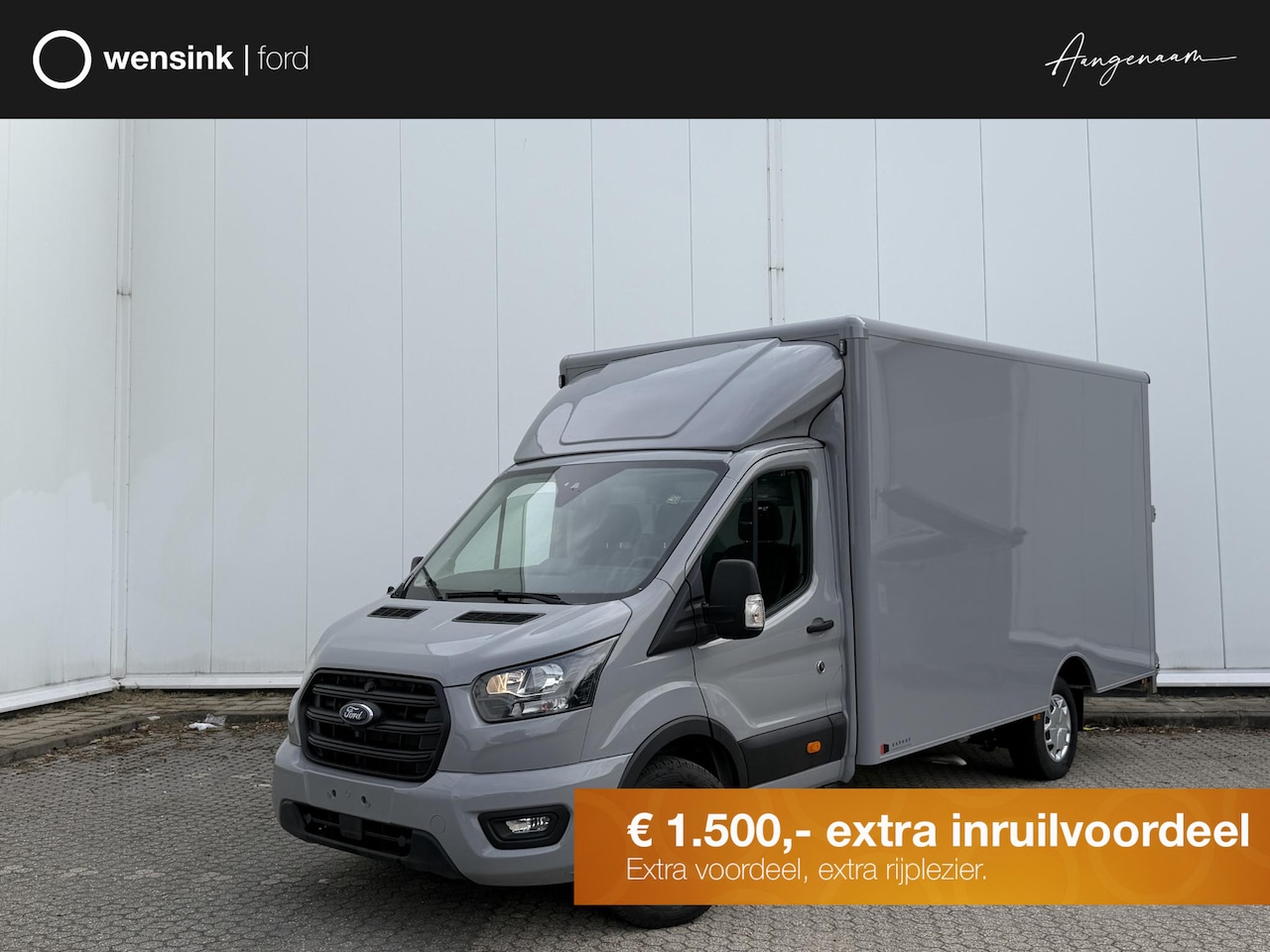 Ford Transit - 350 2.0 TDCI L4H1 Trend Bakwagen | Uit voorraad leverbaar | Karhof Gesloten bak + Overloop - AutoWereld.nl