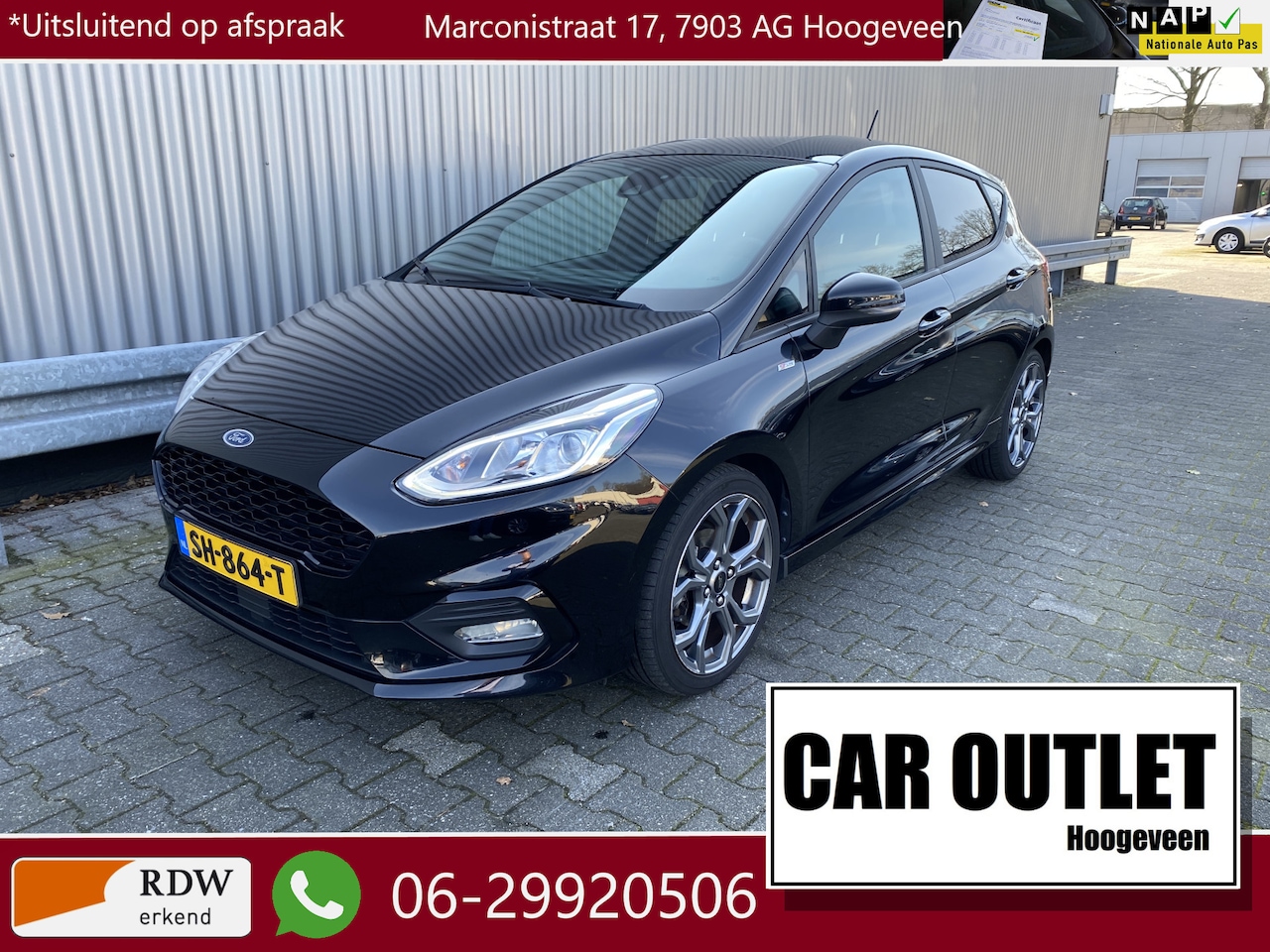 Ford Fiesta - 1.0 EcoBoost ST-Line 164Dkm.NAP, Clima, CC, DAB+, Navi, CC, PDC, LM, Trekh, nw. APK – Inru - AutoWereld.nl