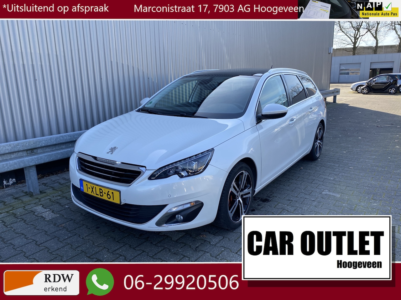 Peugeot 308 SW - 1.2 e-THP Première Leer/Alc, Clima, Pano, Nacvi, CC, PDC, LM, Afn.Trekh, nw. APK – Inruil - AutoWereld.nl