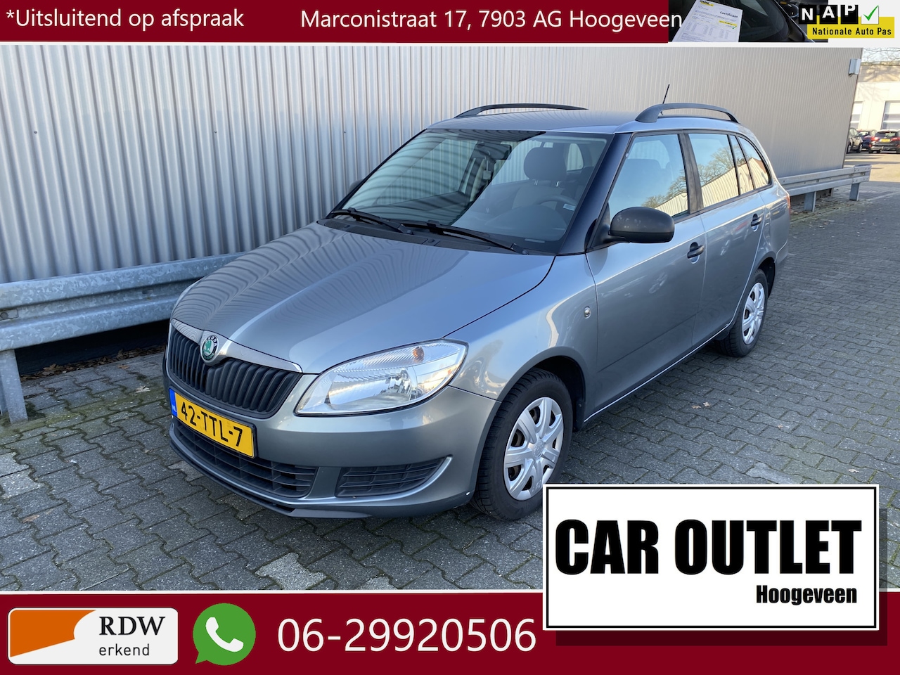 Skoda Fabia Combi - 1.2-12V Fresh met Airconditioning & Nieuwe APK – Inruil Mogelijk – - AutoWereld.nl