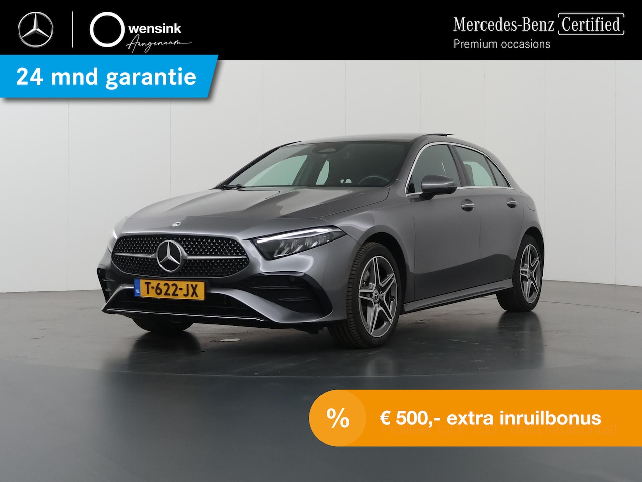 Mercedes-Benz A-klasse - 250 e AMG Line | Achteruitrijcamera | Panoramadak | Stoelverwarming | Sfeerverlichting | - AutoWereld.nl