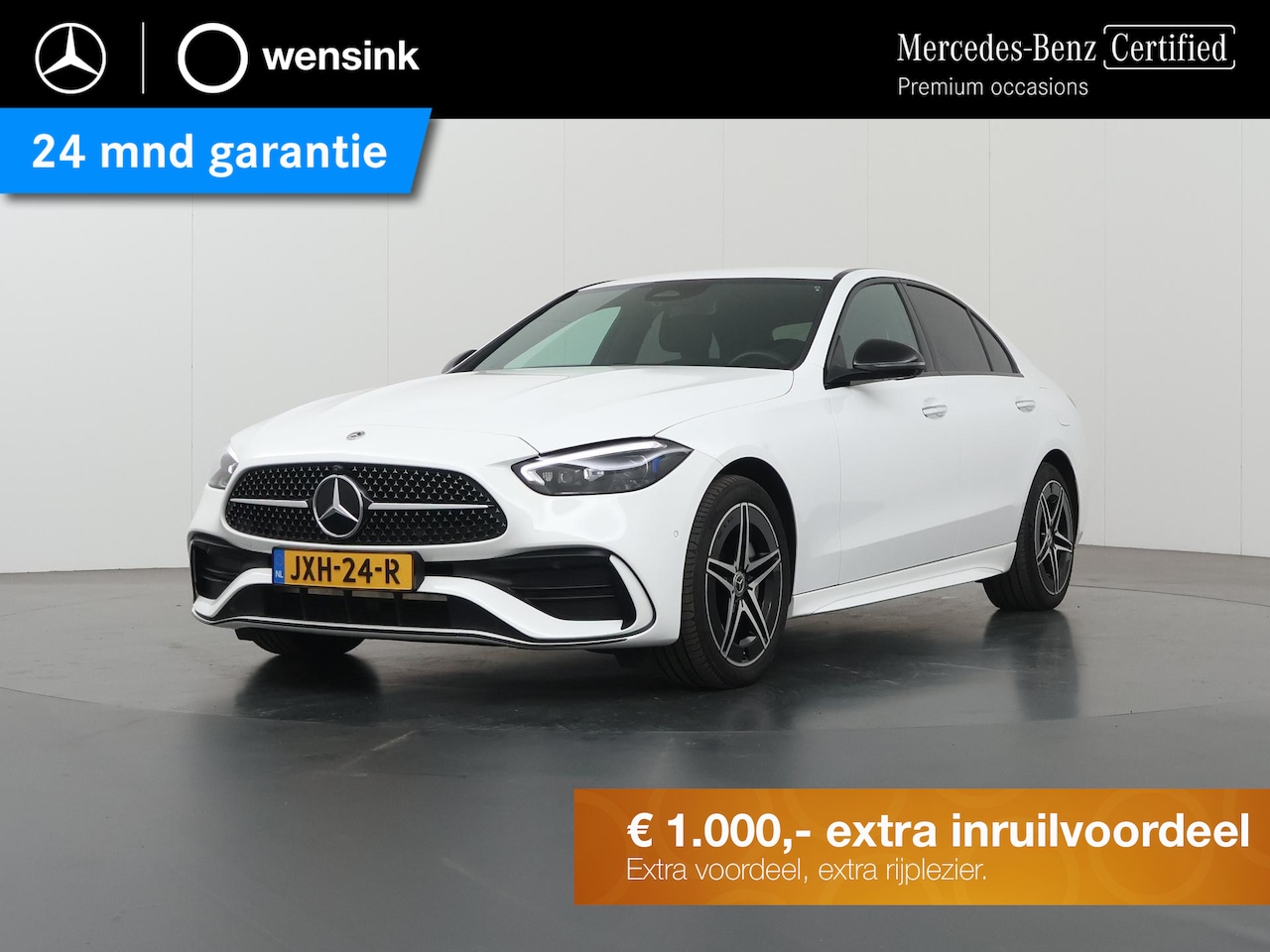 Mercedes-Benz C-klasse - 300 e AMG Line | Premium pakket | Burmester | 360 camera | Night | Digital light | Memory - AutoWereld.nl