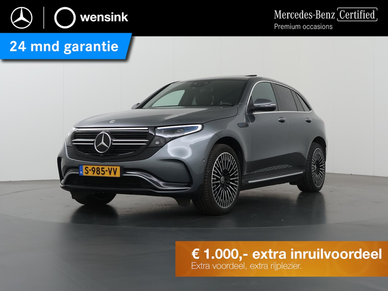 Mercedes-Benz EQC - 400 4MATIC AMG Line 80 kWh | Night | Trekhaak | Memory | Schuif/kanteldak | 21" lichtmetal - AutoWereld.nl