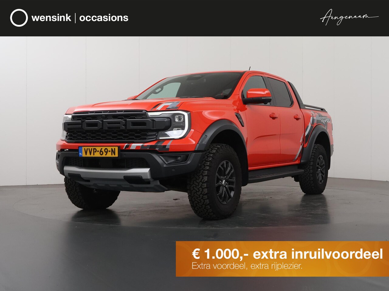 Ford Ranger Raptor - 3.0 DOUBLE CAB | ECOBOOST | | LEDEREN BEKLKEDING | 360° CAMERA | TREKHAAK | ADAPTIVE CRUIS - AutoWereld.nl