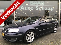 Saab 9-3 Cabrio - 2.0t Vector Automaat | Rijklaar incl garantie | Blauwe kap Parkeersensoren Mistlampen voor