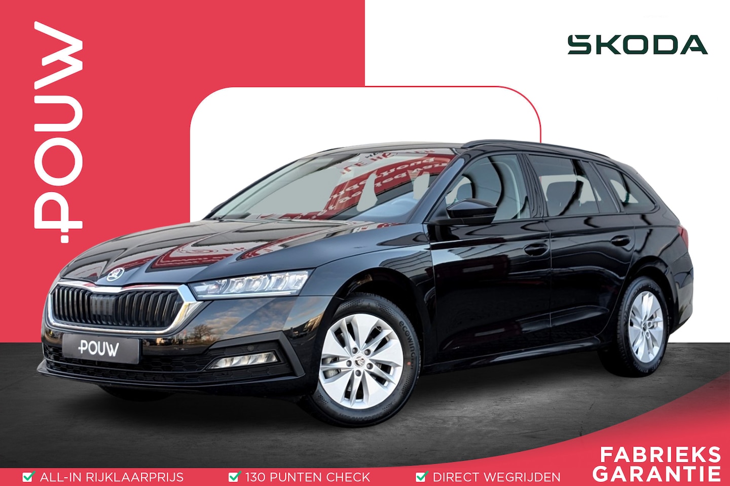 Skoda Octavia Combi - 1.0 e-TSI 110pk DSG Business Edition | Navigatie | Elektrische Achterklep - AutoWereld.nl