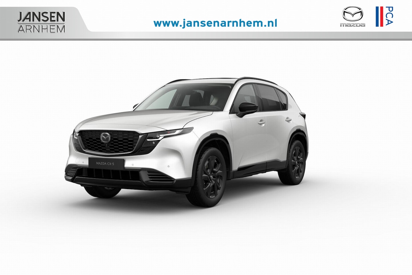 Mazda CX-5 - Homura - Zwart lederen interieur & Panoramic Pack | 19-inch lichtmetalen velgen, Black | A - AutoWereld.nl