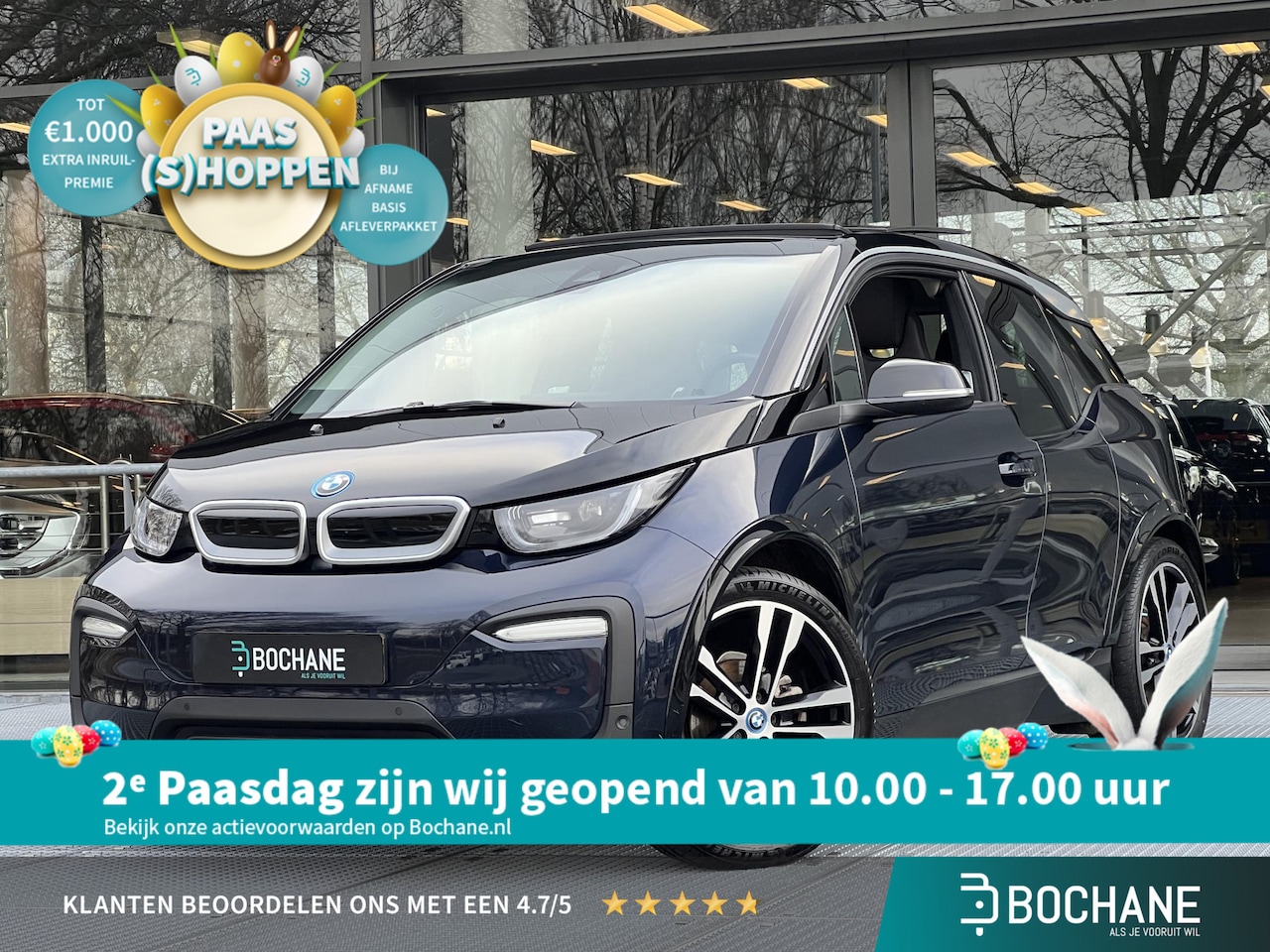 BMW i3 - Business Edition Plus 120Ah 42 kWh 170PK | SOH 91.2% | Schuifkanteldak | Leder | Adaptieve - AutoWereld.nl