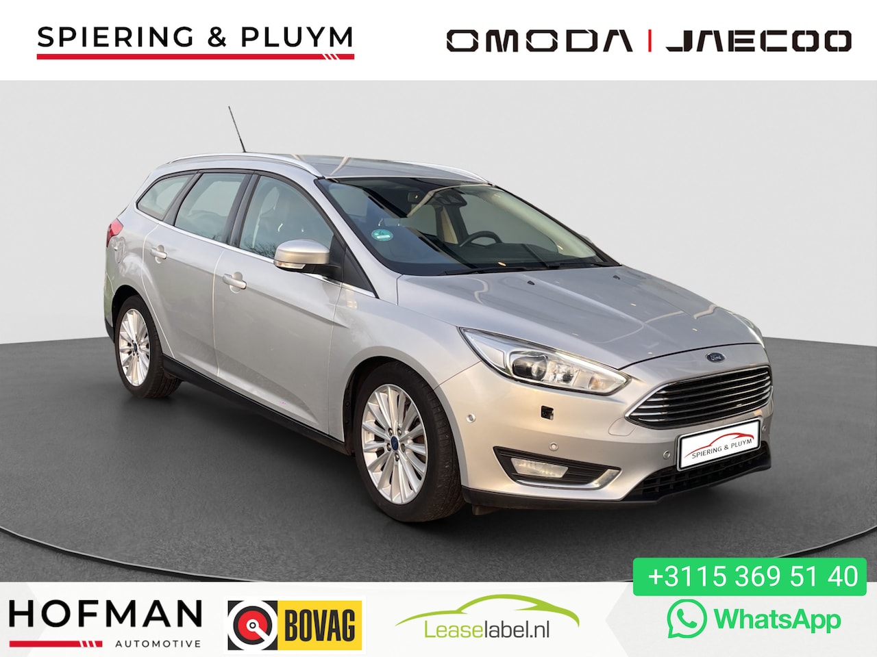 Ford Focus Wagon - 1.5 TDCI Titanium Edition Leder | Navi | D.hoek | Trekhaak - AutoWereld.nl