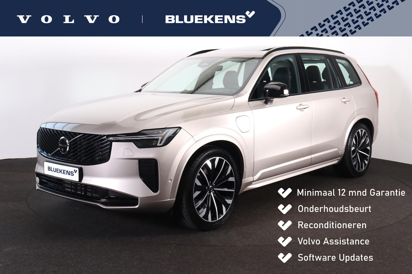 Volvo XC90 - T8 Recharge AWD Ultra Dark - Luchtvering - Panorama/schuifdak - IntelliSafe Assist & Surro - AutoWereld.nl