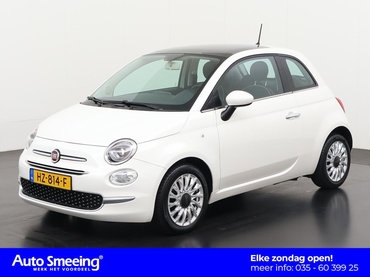 Fiat 500 - 0.9 TwinAir Lounge | Panoramadak | Parkeersensor | Zondag Open! - AutoWereld.nl