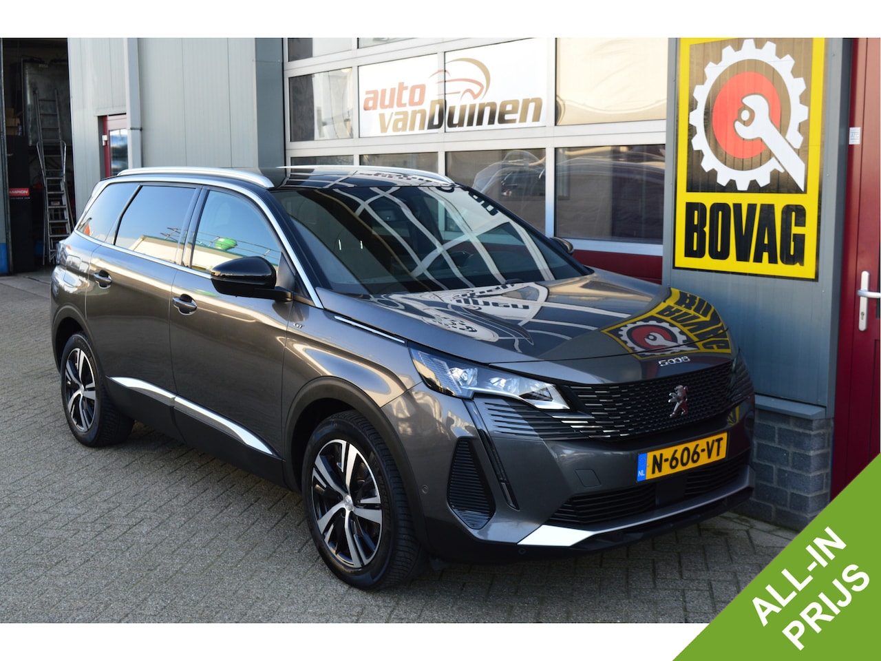 Peugeot 5008 - 1.2 PureTech GT O.a; Afn. Haak, Pano, ACC, Carplay, Camera, Clima, Etc. All-in prijs! - AutoWereld.nl