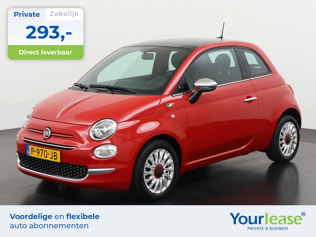Fiat 500 - 1.0 Hybrid RED | All-in 293,- Private Lease | Direct uit voorraad - AutoWereld.nl