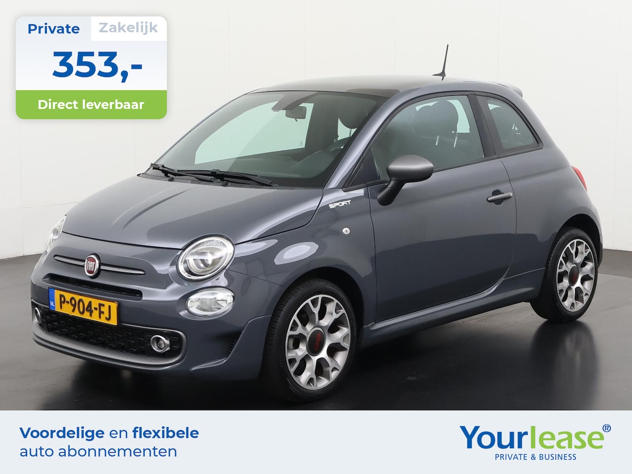 Fiat 500 - 1.0 Hybrid Sport | All-in 353,- Private Lease | Direct uit voorraad - AutoWereld.nl