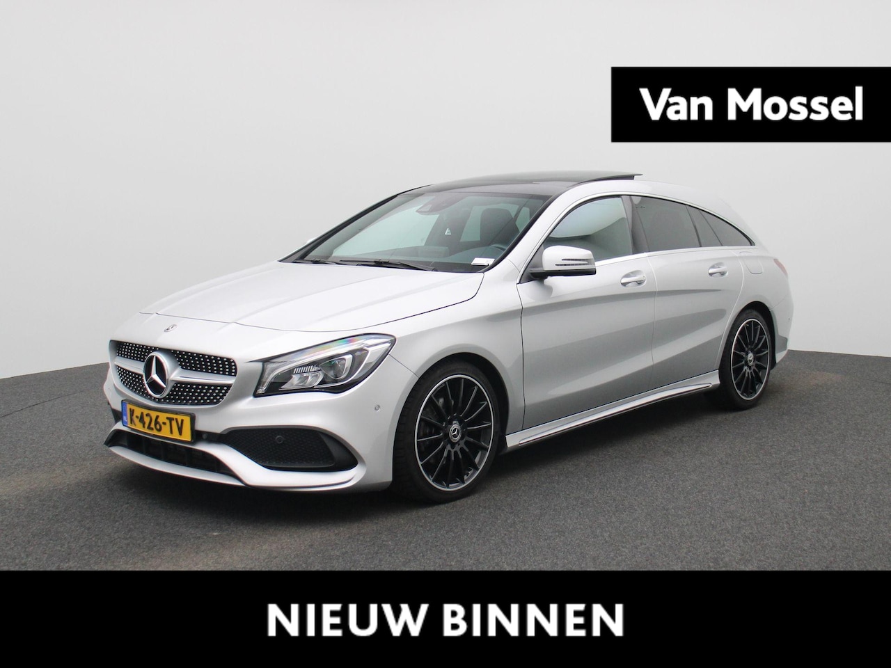 Mercedes-Benz CLA-klasse Shooting Brake - 180 Business Solution AMG | PANORAMADAK | HALF-LEDER | NAVIGATIE | STOELVERWARMING - AutoWereld.nl
