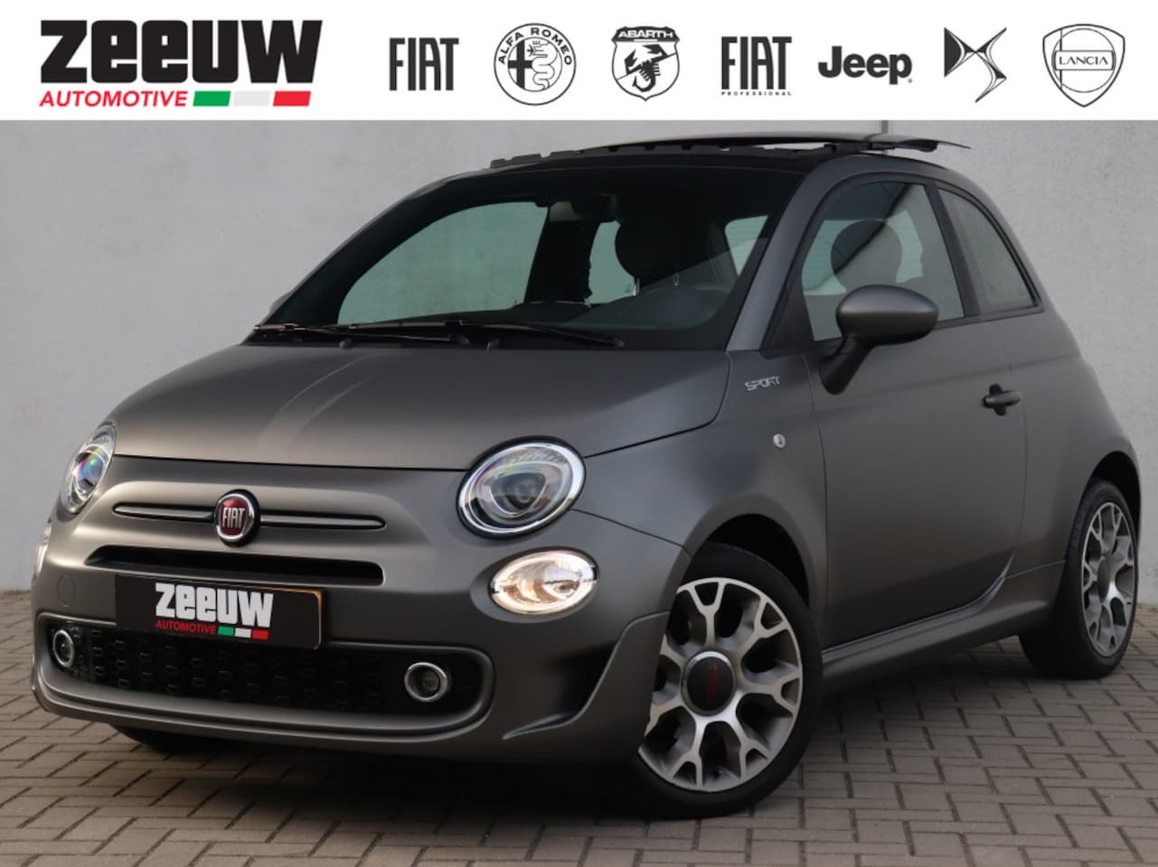 Fiat 500 - 1.0 Hybrid 70 PK Sport | Schuifdak | Carplay | Clima | 16" - AutoWereld.nl