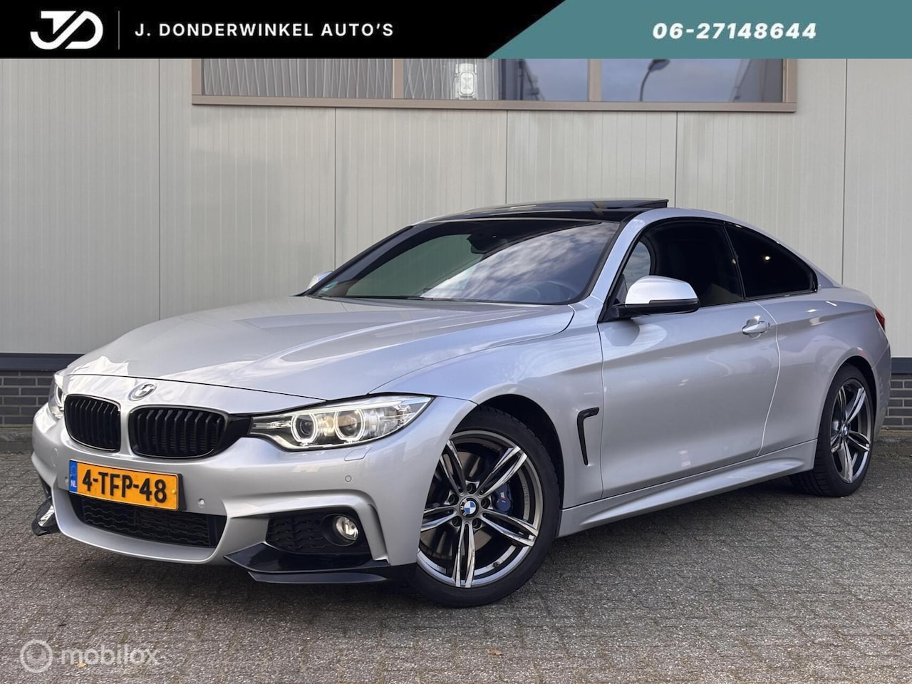 BMW 4-serie Coupé - 420i M Sport Schuifdak Leder Navi HK audio - AutoWereld.nl