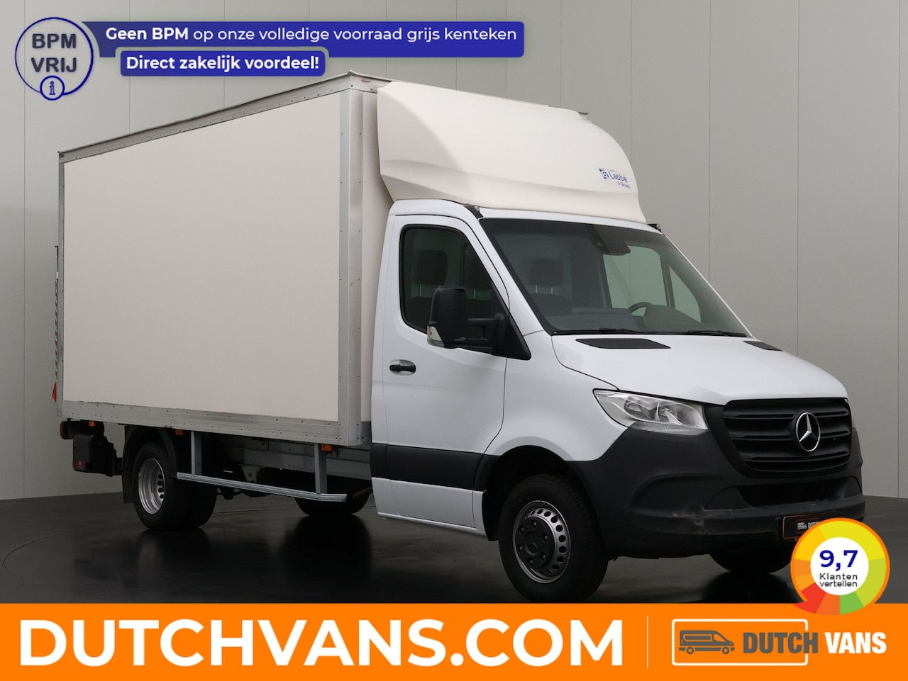 Mercedes-Benz Sprinter - 515CDI 9G-Tronic Automaat Bakwagen+Laadklep | Airco | Cruise | 3-Zits | Dakspoiler - AutoWereld.nl