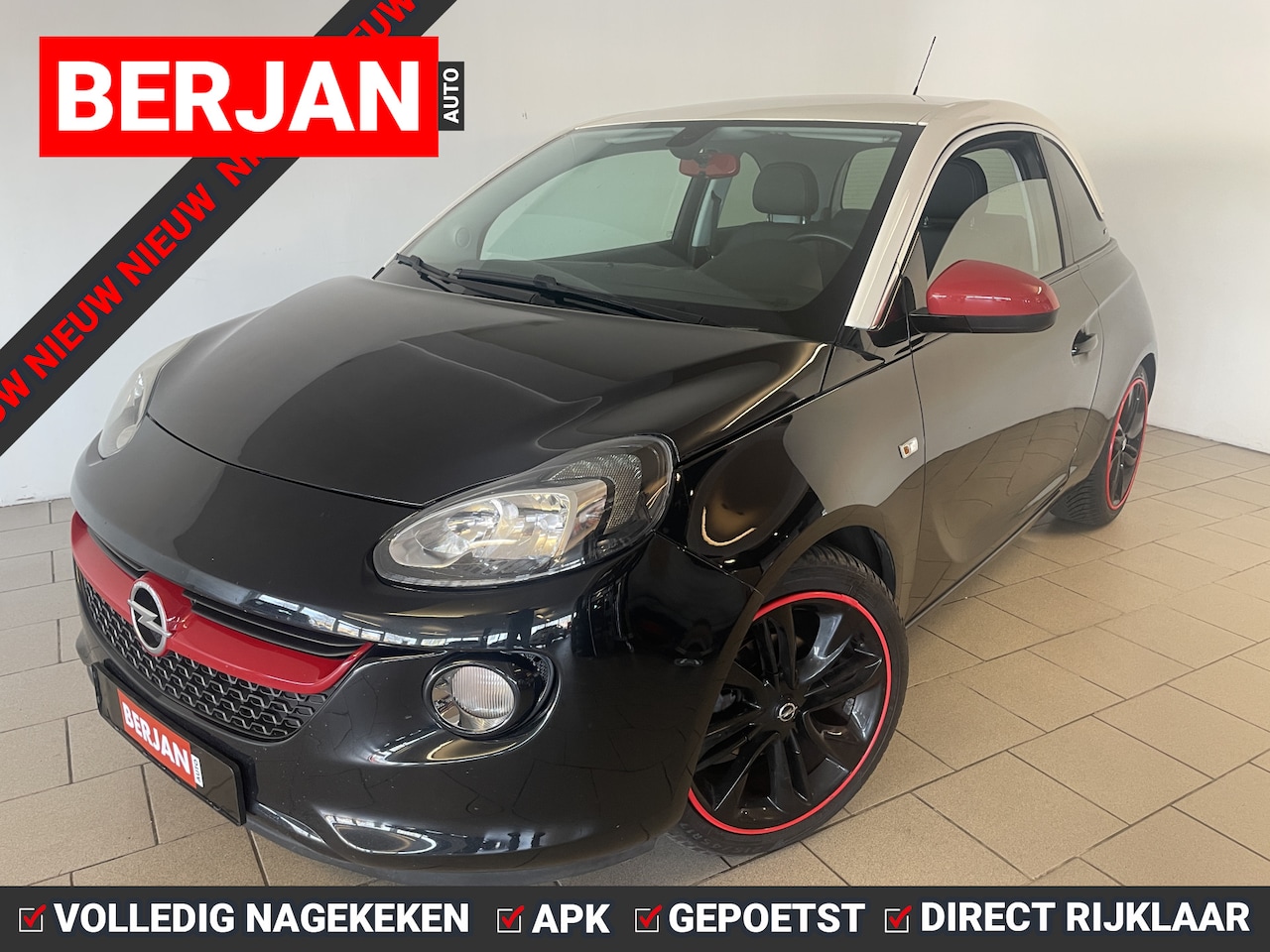 Opel ADAM - 1.2 Slam AIRCO CLIMA CRUISE GROOT SCHERM PDC HALF LEER ZEER LEUKE AUTO NWE APK INRUIL MOG - AutoWereld.nl