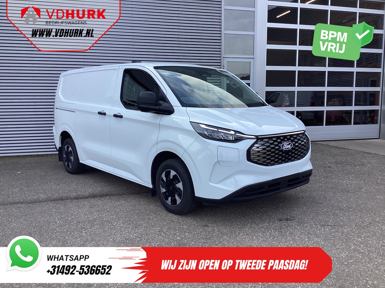 Ford Transit Custom - E-Transit Trend 65 kWh 330 km WLTP 218 pk Garantie t/m 2027/ LED/ Standkachel/ Snellader/ - AutoWereld.nl