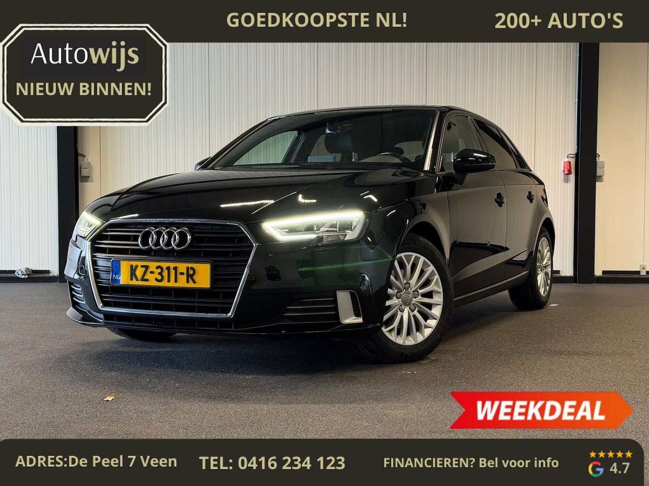 Audi A3 Sportback - 1.0 TFSI Sport Lease Edition|PANO|NAVI|LED|CRUISE|GOED ONDERHOUDEN - AutoWereld.nl