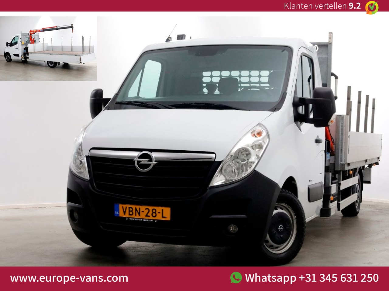 Opel Movano - 2.3 CDTI 145pk E6 Open Laadbak + Kraan 08-2019 - AutoWereld.nl