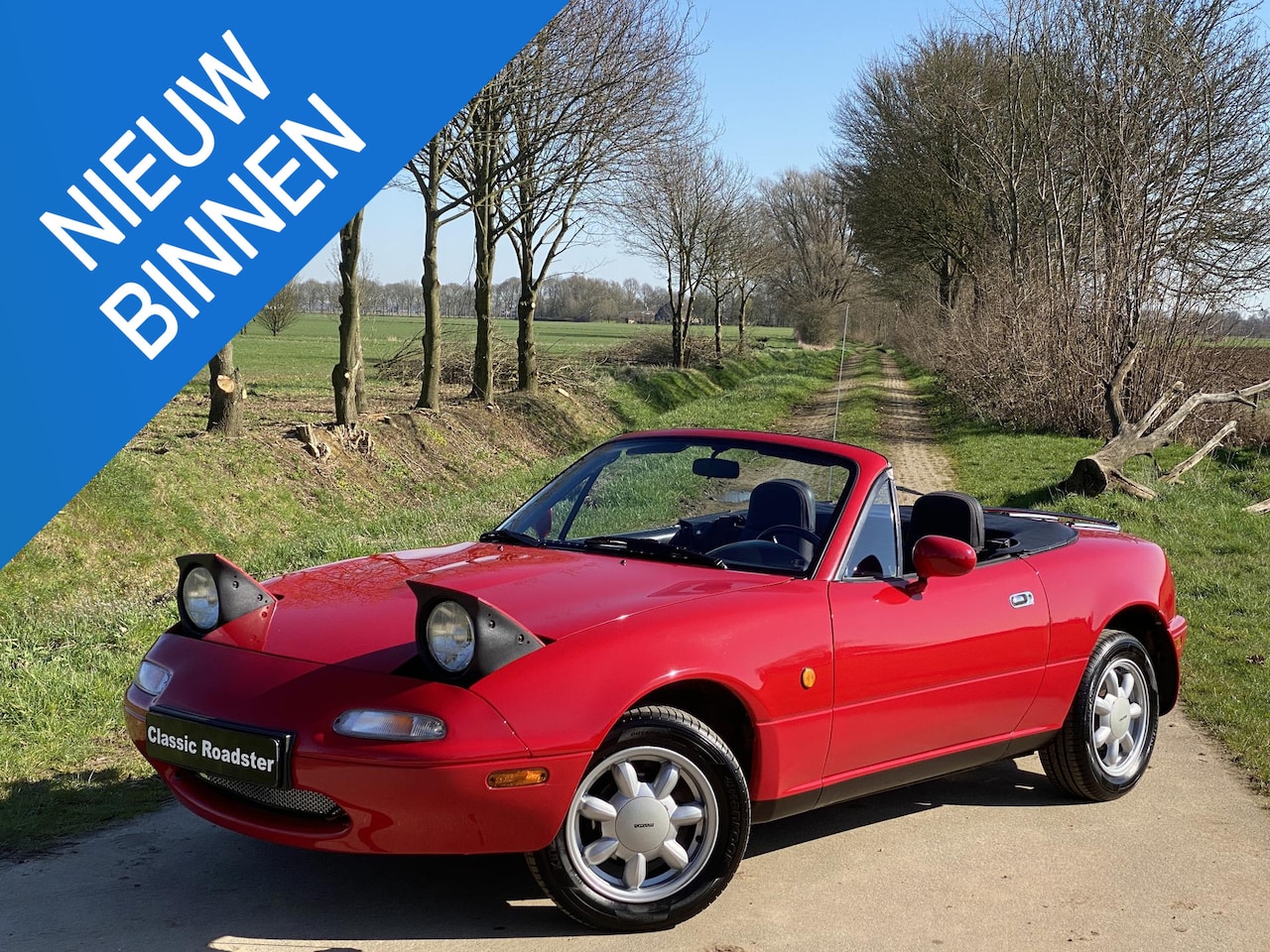 Mazda MX-5 - NA 1.6i-16V 116pk 1991, CLASSIC RED, ZEER ORIGINEEL - AutoWereld.nl