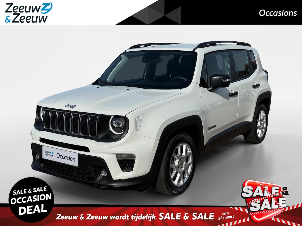 Jeep Renegade - 1.5T e-Hybrid Longitude *Automaat*Navi+Camera*Climate Control*Carplay*LM.Velgen*Nette auto - AutoWereld.nl