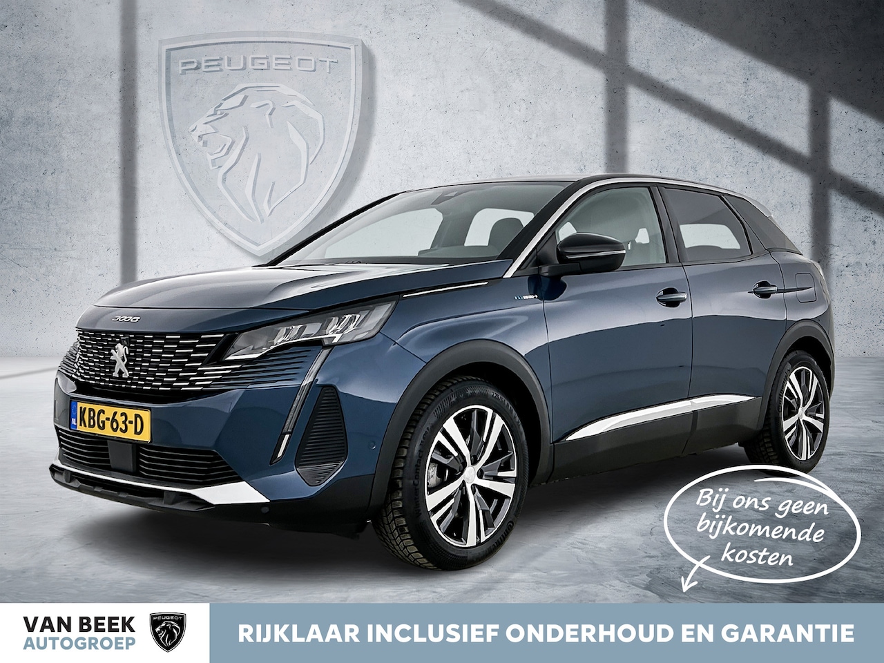Peugeot 3008 - Hybrid4 300 pk Allure Pack | Rijklaar | Stoelverwarming | Elektrische Achterklep | 360 cam - AutoWereld.nl
