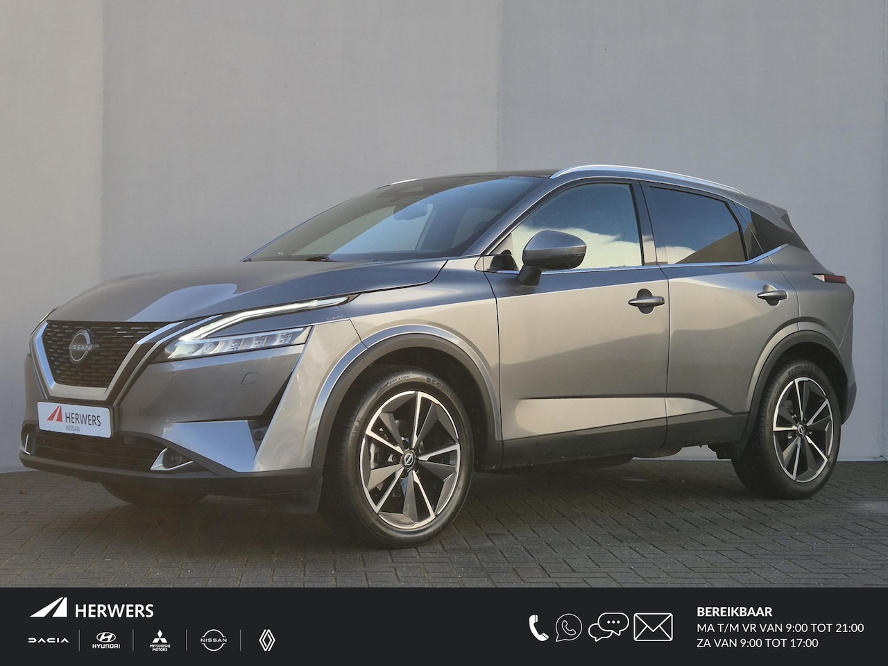 Nissan Qashqai - 1.3 MHEV Xtronic Tekna Plus Automaat / HUD / Panoramadak / Allseason banden / Trekgewicht - AutoWereld.nl