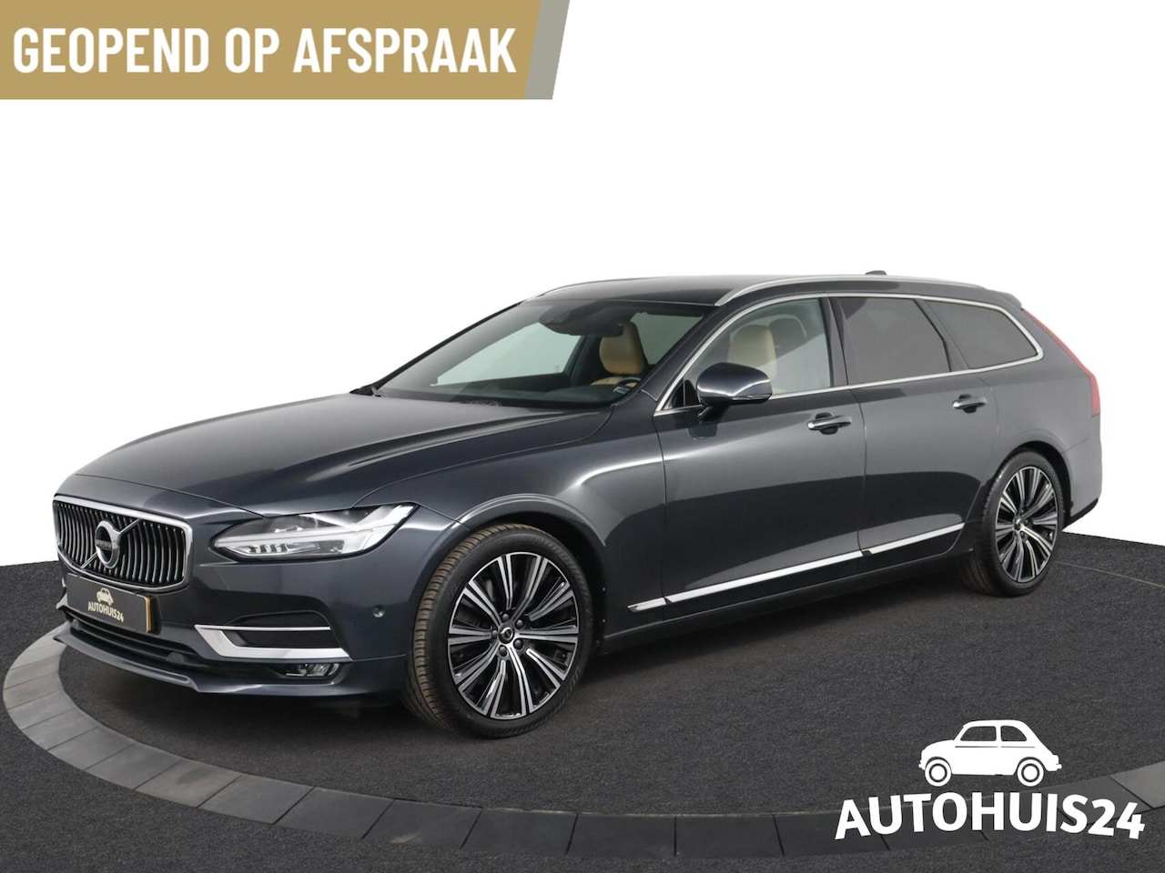 Volvo V90 - 2.0 T5 Inscription AMBER LEDER|LED|B&WAudio|1-eigenaar - AutoWereld.nl