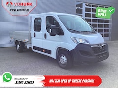 Opel Movano - 2.2 140 pk DC Dubbel Cabine Open Laadbak/ 7 Pers./ 2.5t Trekverm./ Cruise/ Airco/ 288x215x