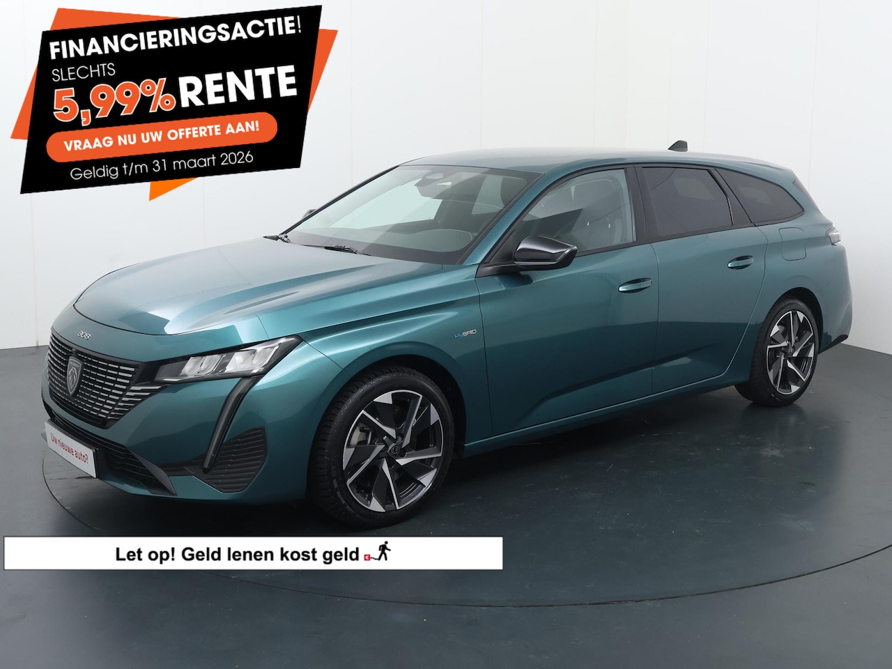 Peugeot 308 SW - 1.6 HYbrid 180 Allure Pack Business | 180 PK | SoH 98% | Adaptive cruise control | Achteru - AutoWereld.nl