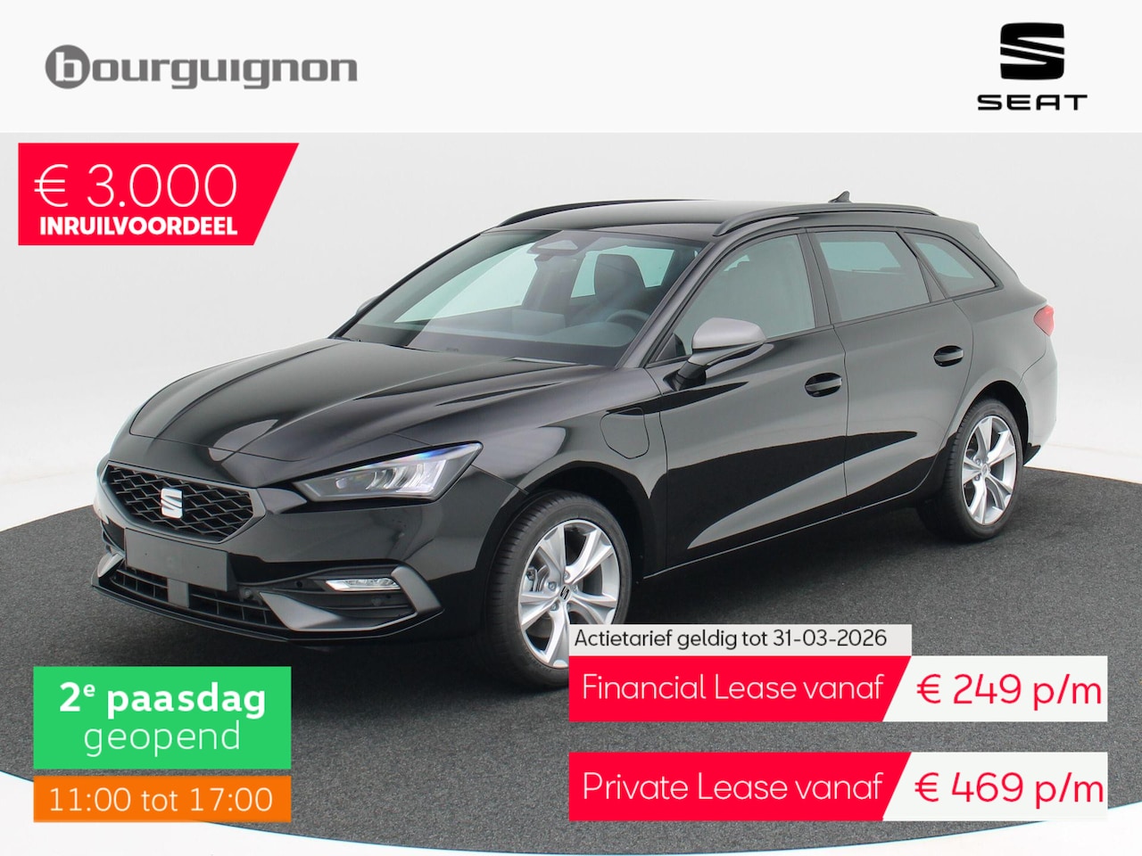 SEAT Leon Sportstourer - FR Business 1.5 TSI eHybrid PHEV 204pk | Trekhaak | Keyless | Stoelverwarming | Achteruitr - AutoWereld.nl